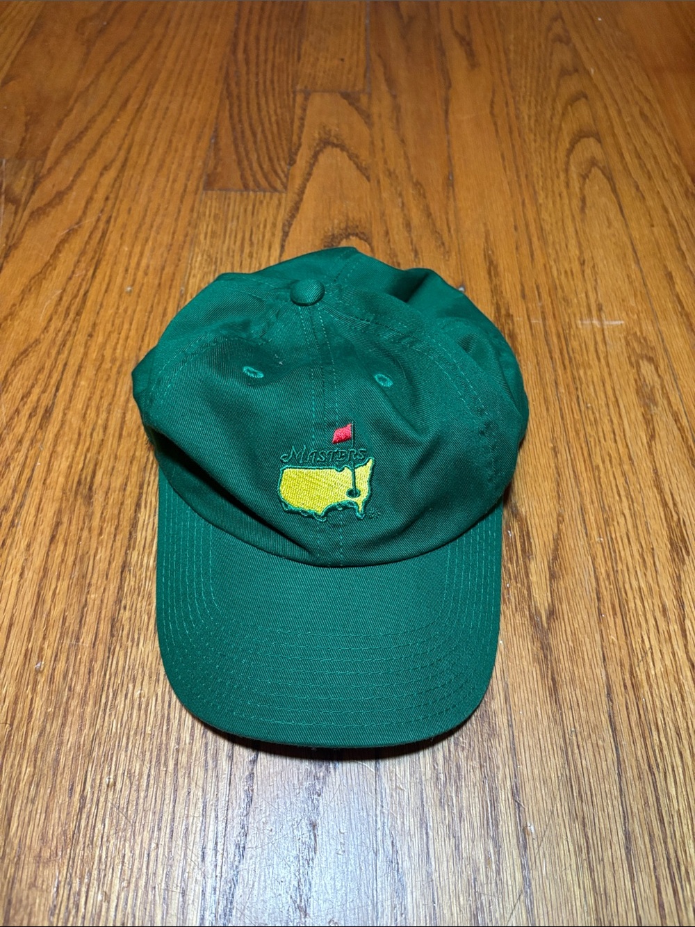 The Masters Green Golf Cap with Yellow Logo